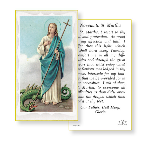 Saint Martha Holy Card