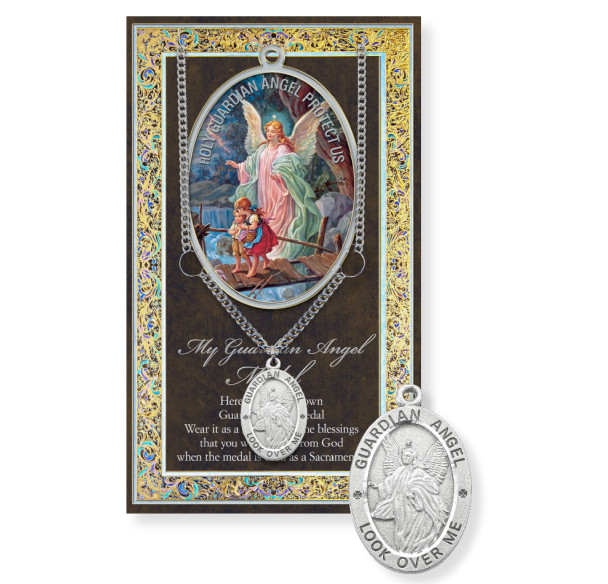 Guardian Angel Biography Pamphlet and Patron Saint Medal