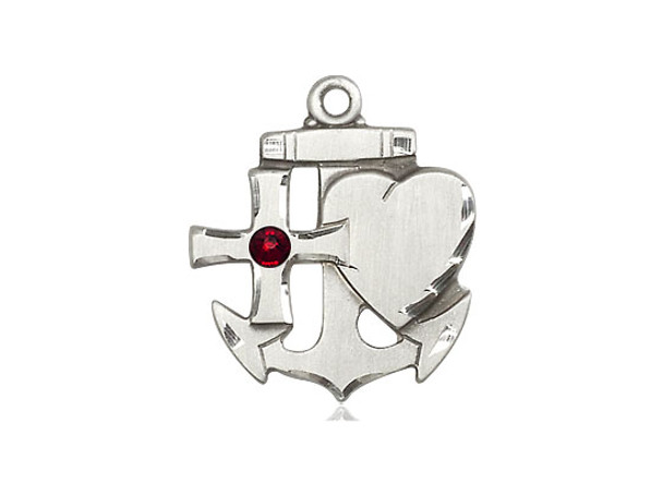 Faith, Hope & Charity Birthstone Pendant Faith, Hope & Charity Birthstone Pendant