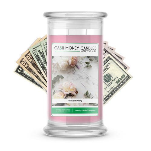 Fresh Cut Peony Cash Money Candle