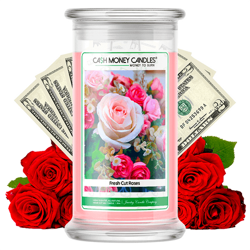 Fresh Cut Roses Cash Money Candle