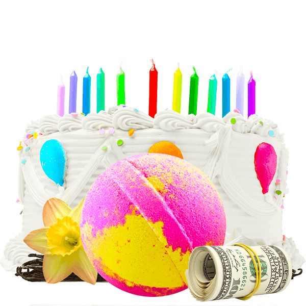 Birthday Cake Cash Bath Bomb