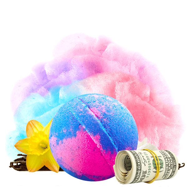 Carnival Cotton Candy Cash Bath Bomb