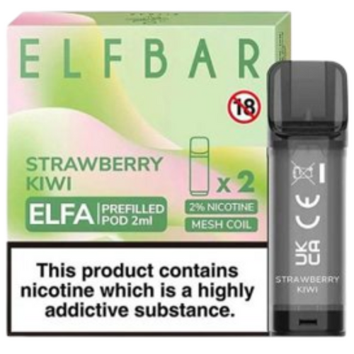 Elfa Strawberry Kiwi Pre-filled Pods by Elf Bar