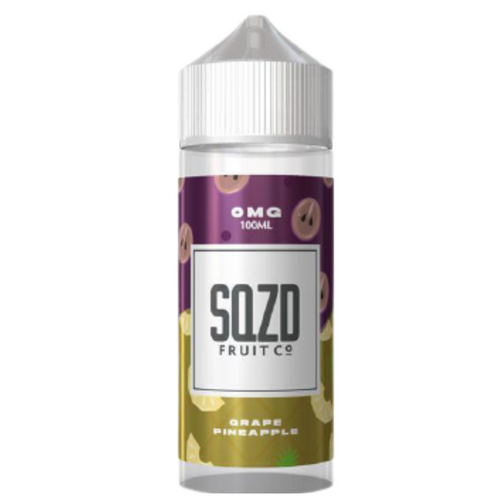 Grape, Pineapple E-liquid 100ml Shortfill by SQZD