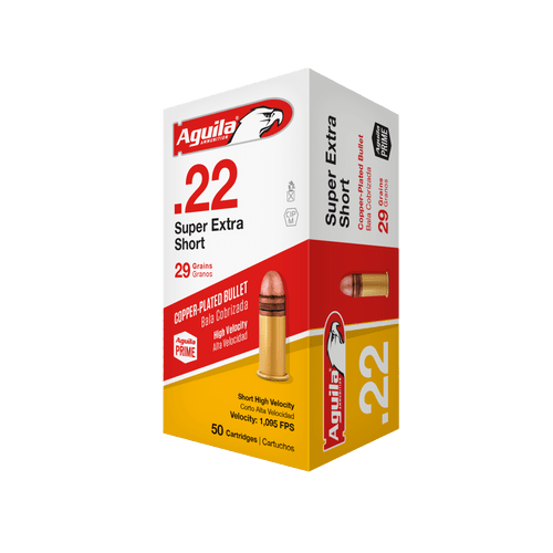 AGUILA 22 SUPER EXTRA SHORT 28GR FMJ AMMO (50 ROUNDS)