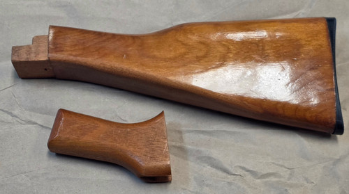 US Made AK47 AKM Wood Furniture Set Buttstock & Upper Handguard USA Stamped (SURP-98474)