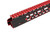 UTG PRO MODEL 4/15 SUPER SLIM FREE FLOAT RAIL SYSTEM (M-LOK, BLACK/RED, 15'')