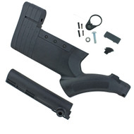 THORDSEN CUSTOMS FRS-15 GENERATION III FEATURELESS RIFLE STOCK WITH ENHANCED BUFFER TUBE COVER (BLACK) (4300QB)