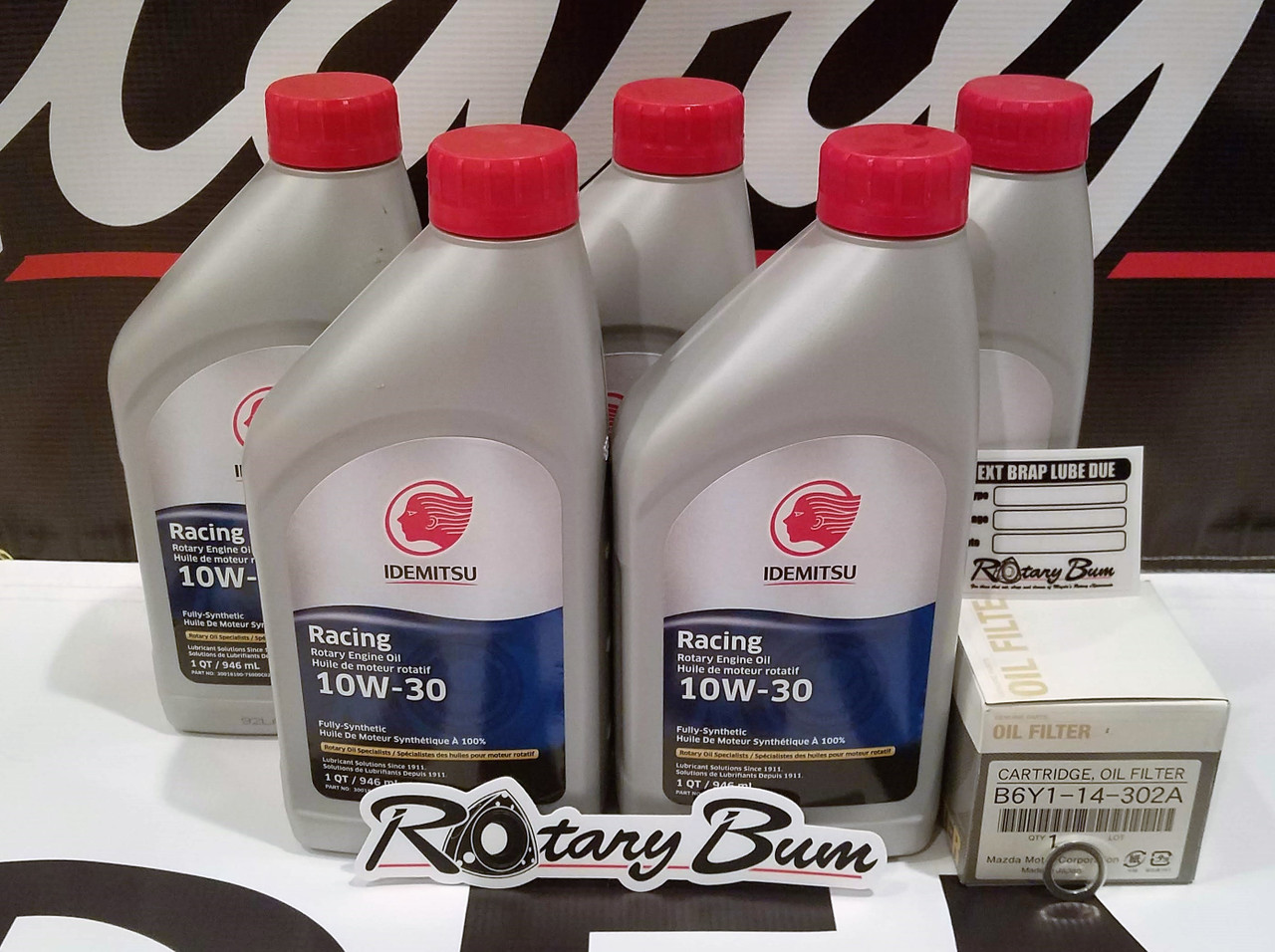 Idemitsu 10W-30 Full Synthetic Rotary Oil Change 5 qt. Kit w