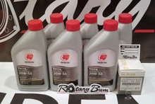 Idemitsu 20W-50 Full Synthetic Rotary Oil Change 6 qt. Kit w