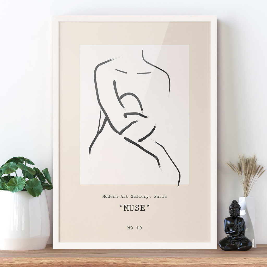 Muse, Modern Art Man Silhouette