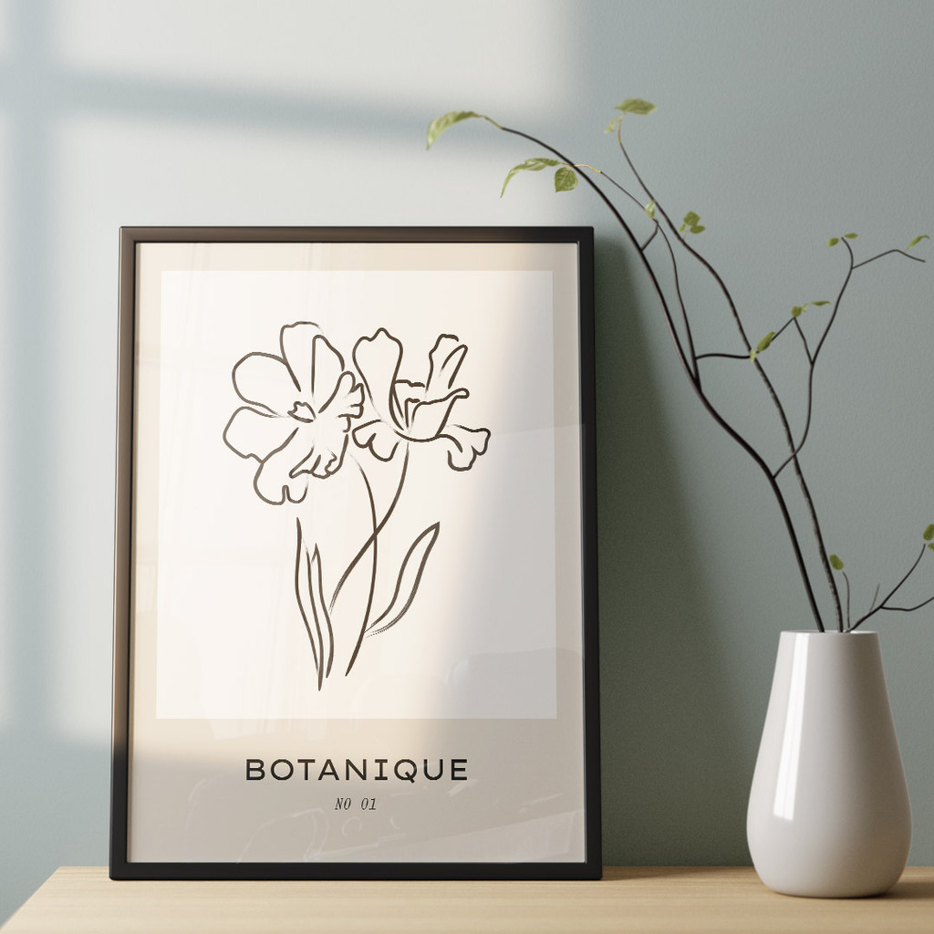 Botanique Line Art Flowers No. 01