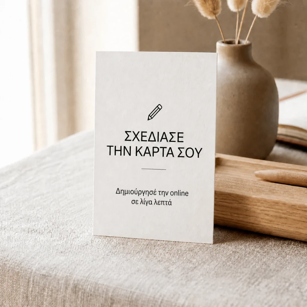 Επαγγελματικές κάρτες Κάθετες | Σχεδίασε το από την Αρχή