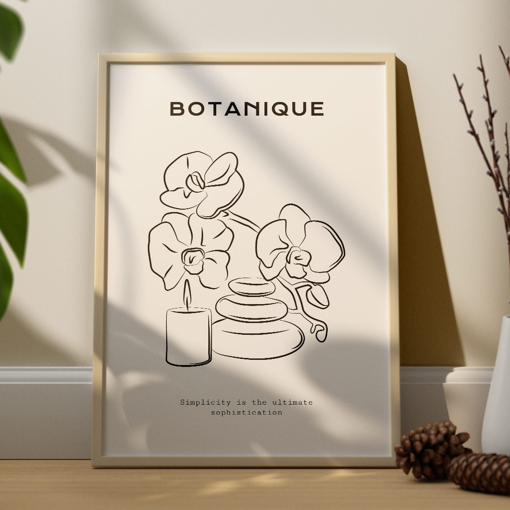 Botanique, Line Art, Simplicity Is The Ultimate Sophistication