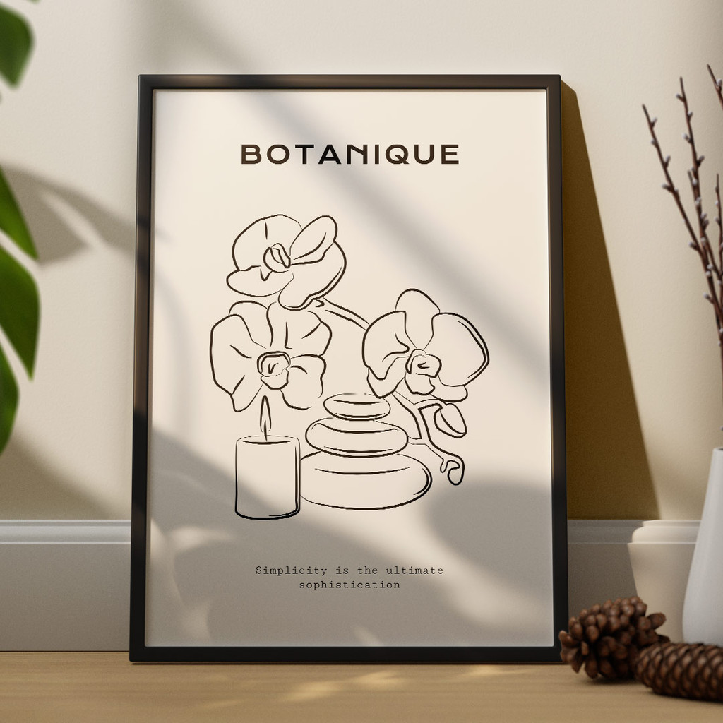 Botanique, Line Art, Simplicity Is The Ultimate Sophistication