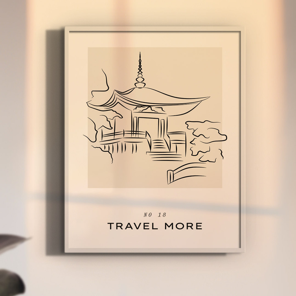 Travel More, Line Art No. 18