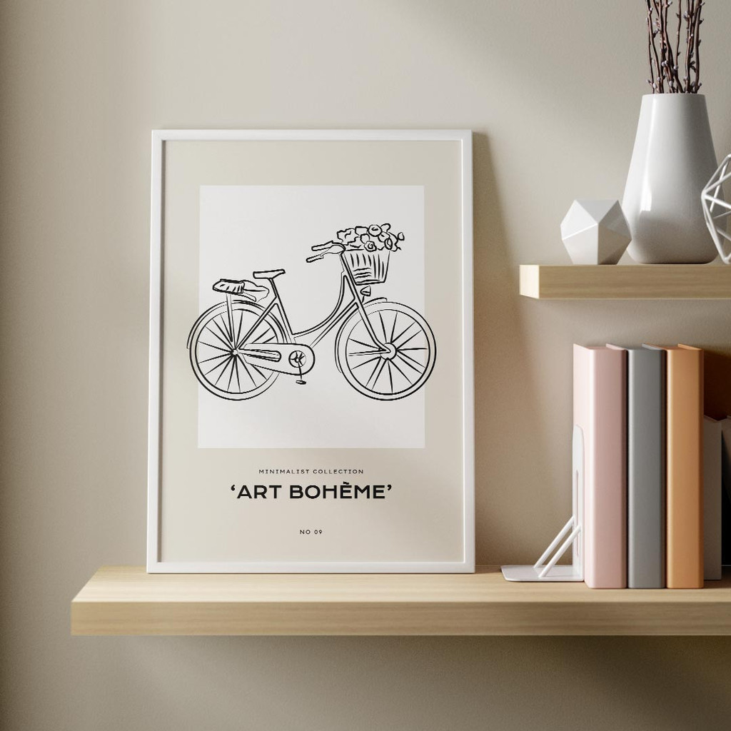 Line Art Boheme, Vintage Bike No. 09