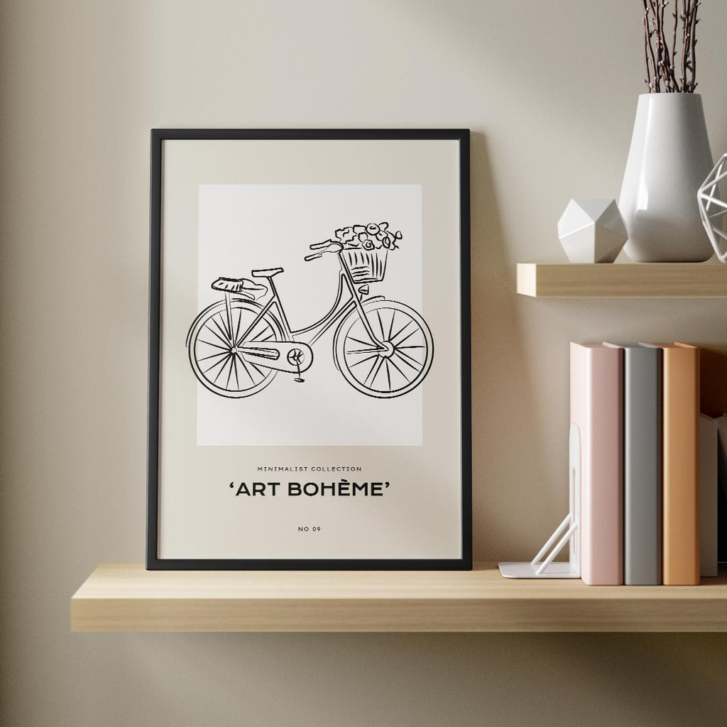 Line Art Boheme, Vintage Bike No. 09