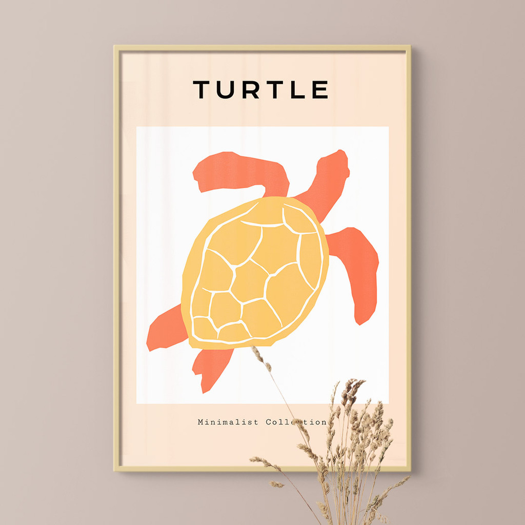 Minimalist Collection, Yellow Turtle