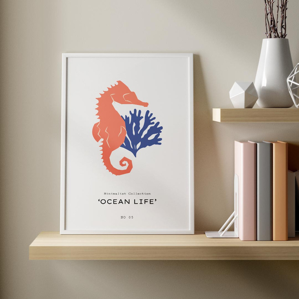 Ocean Life, Minimalist Ηippocampus