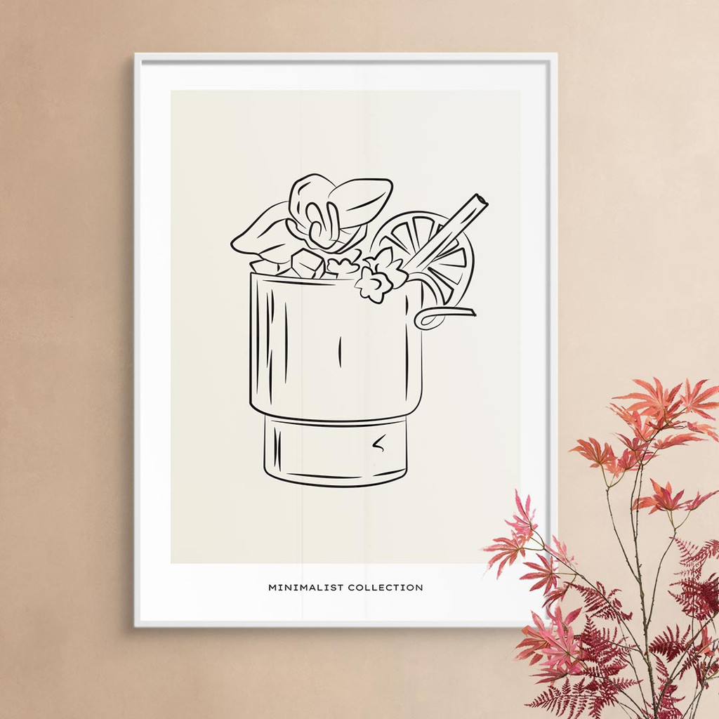 Line Art, Minimalist Collection, Summer Cocktail