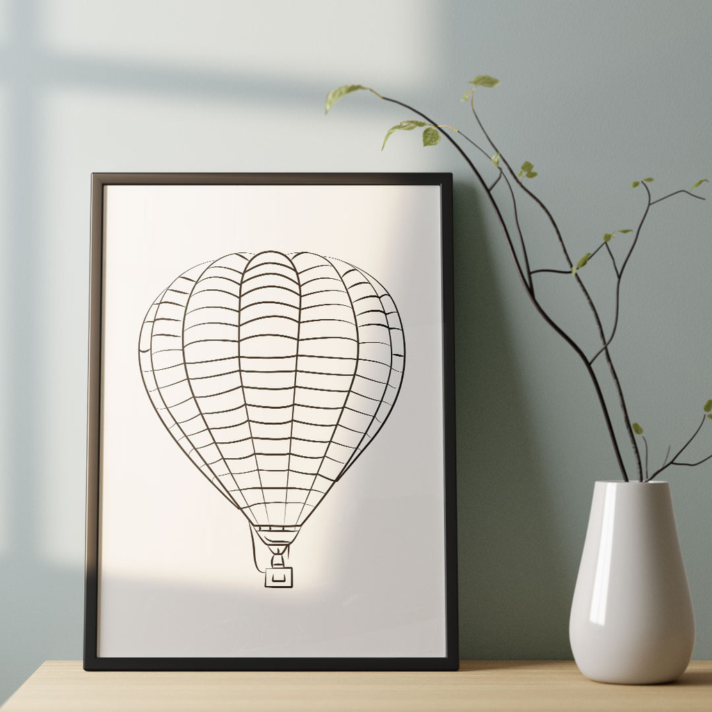 Line Art, Minimalist Aerostat