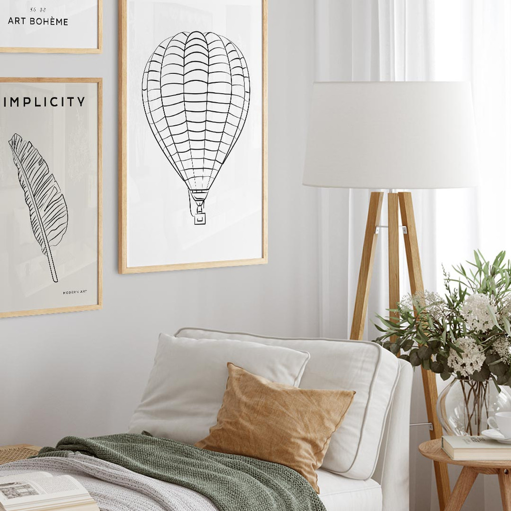 Line Art, Minimalist Aerostat