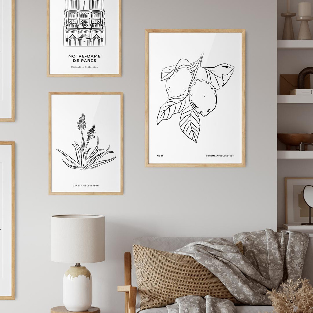 Bohemian Collection, Line Art, Lemon Tree