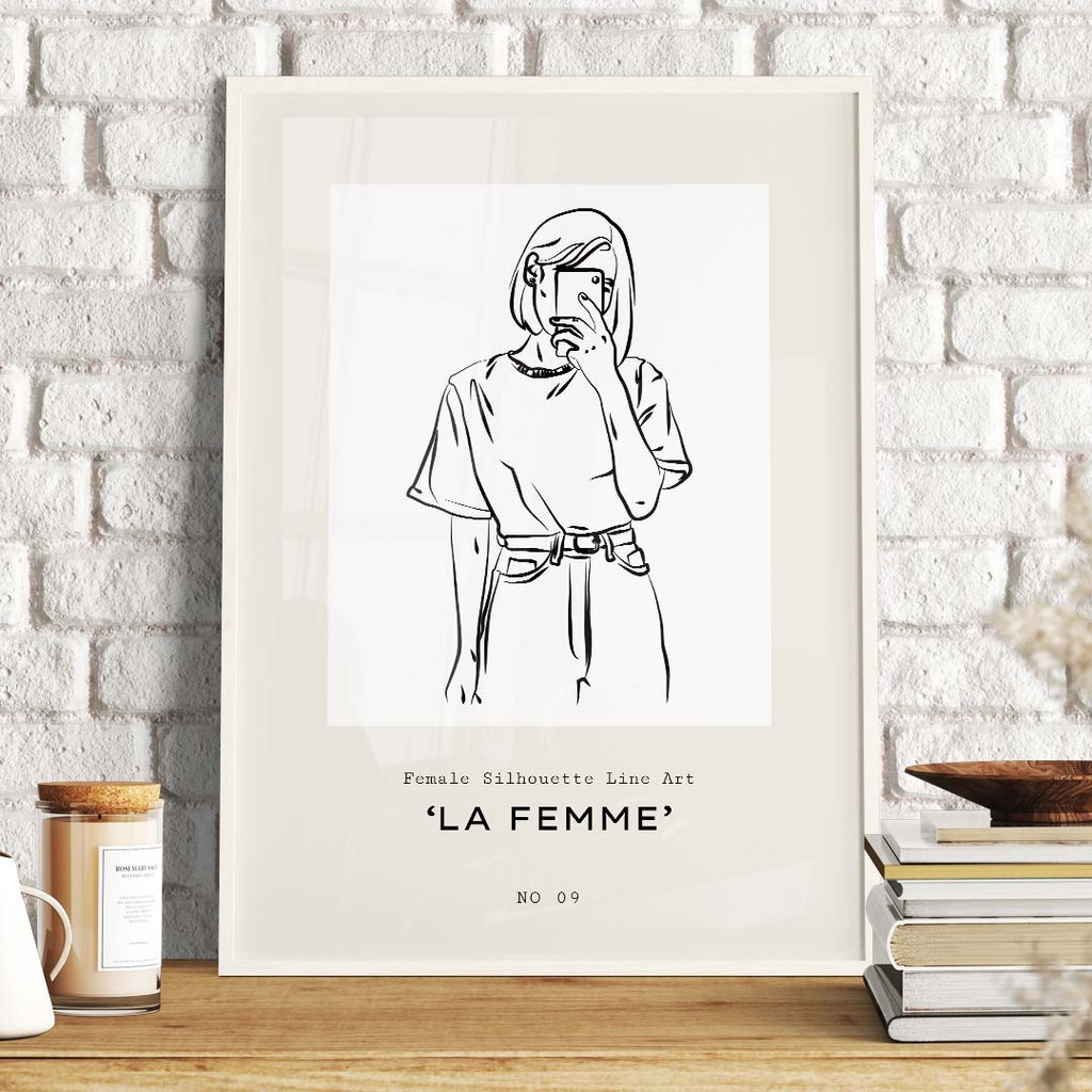 La Femme, Silhouette Line Art No. 09