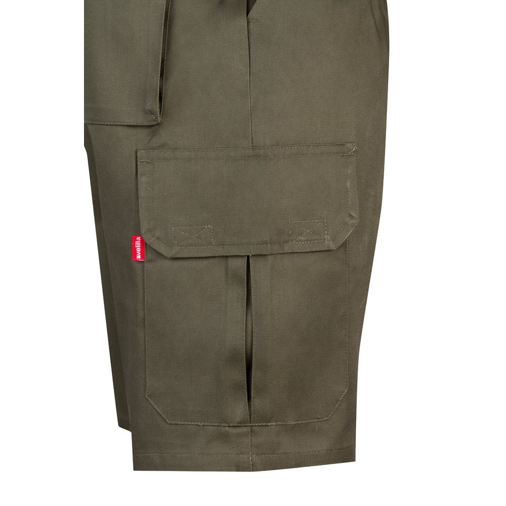 VL CHIONE. Βερμούδα από twill με πολλαπλές τσέπες (200g/m²), από βαμβάκι (35%) και πολυεστέρα (65%)