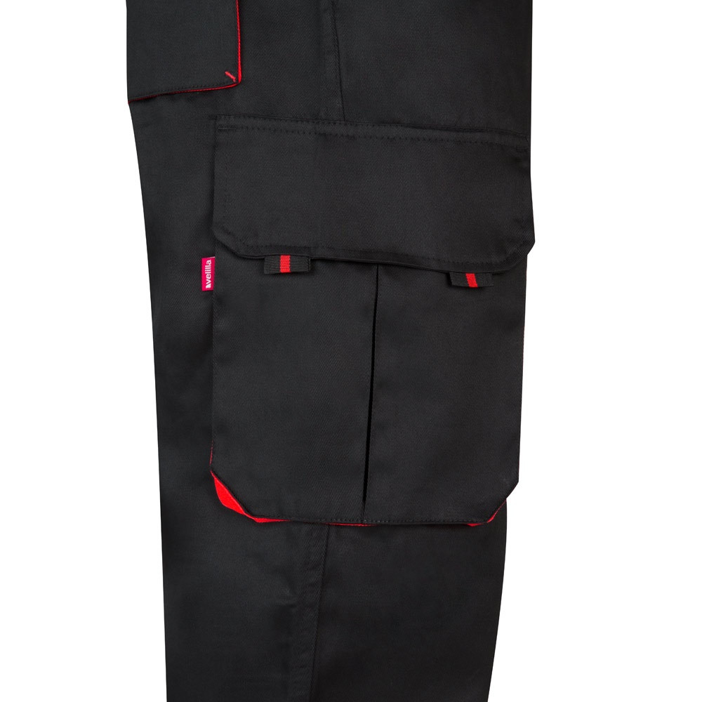 VL HYPNOS. Δίχρωμο παντελόνι twill με πολλαπλές τσέπες (200g/m²), από βαμβάκι (35%) και πολυεστέρα (65%)