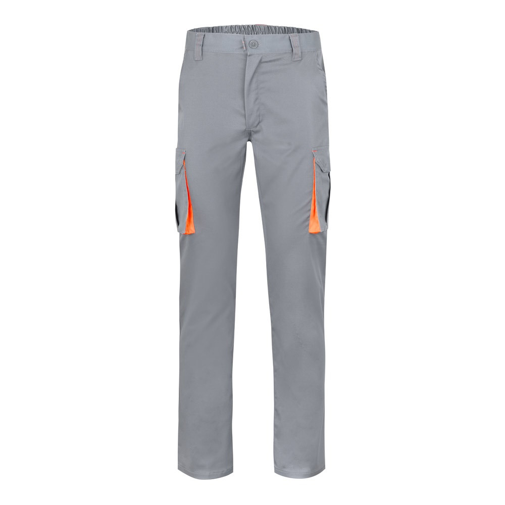 VL HYPNOS. Δίχρωμο παντελόνι twill με πολλαπλές τσέπες (200g/m²), από βαμβάκι (35%) και πολυεστέρα (65%)