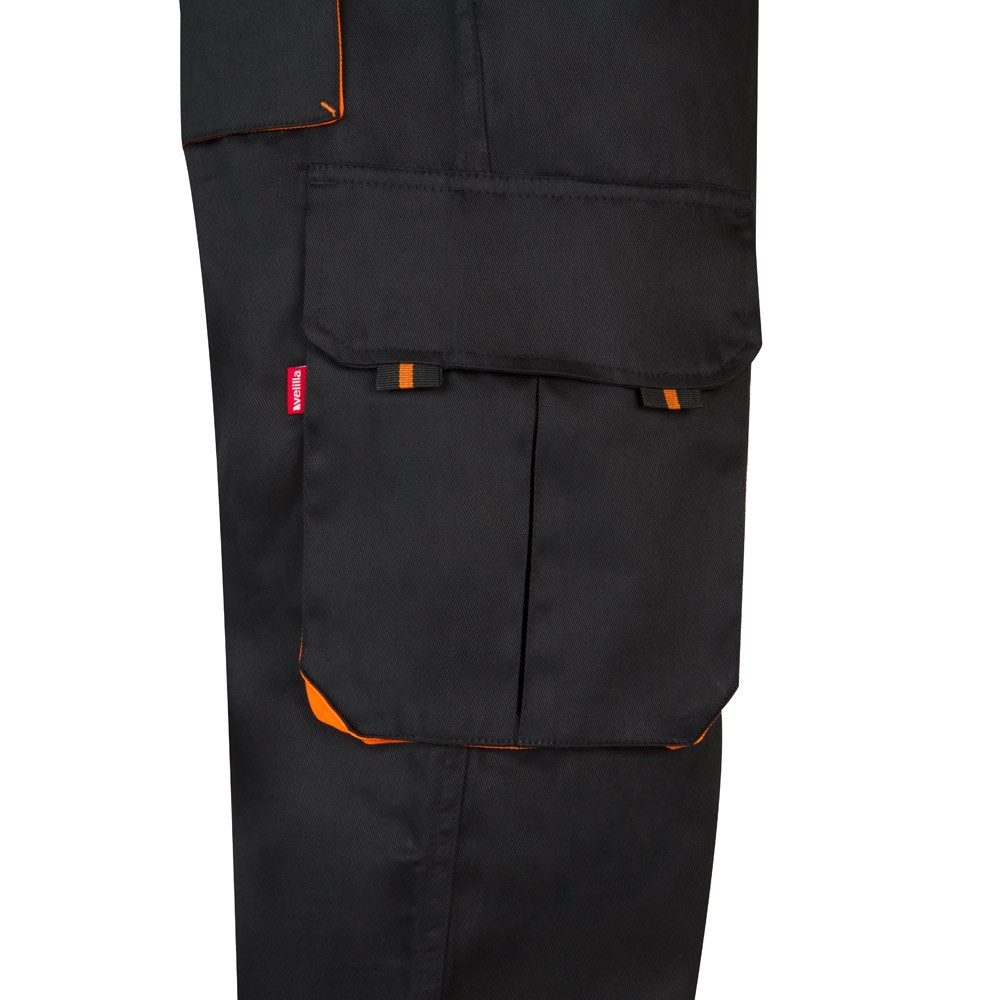 VL HYPNOS. Δίχρωμο παντελόνι twill με πολλαπλές τσέπες (200g/m²), από βαμβάκι (35%) και πολυεστέρα (65%)