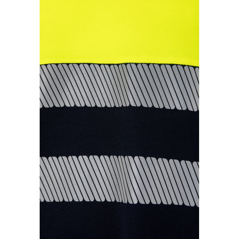 VL BASTET. Δίχρωμο μπλουζάκι πικέ (150g/m²), από βαμβάκι (55%) και πολυεστέρα (45%)