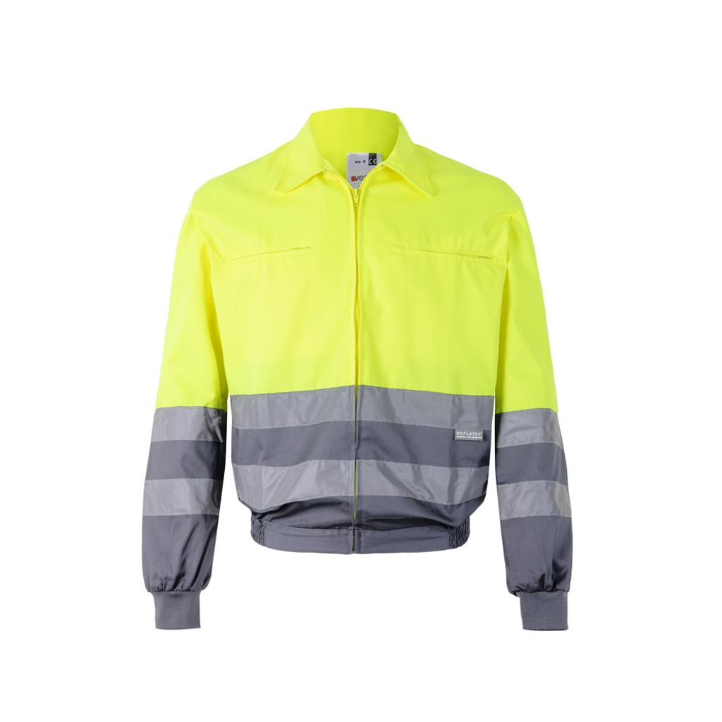 VL NEPTUNE. Δίχρωμη ζακέτα twill (210g/m²) από πολυεστέρα (80%) και βαμβάκι (20%)