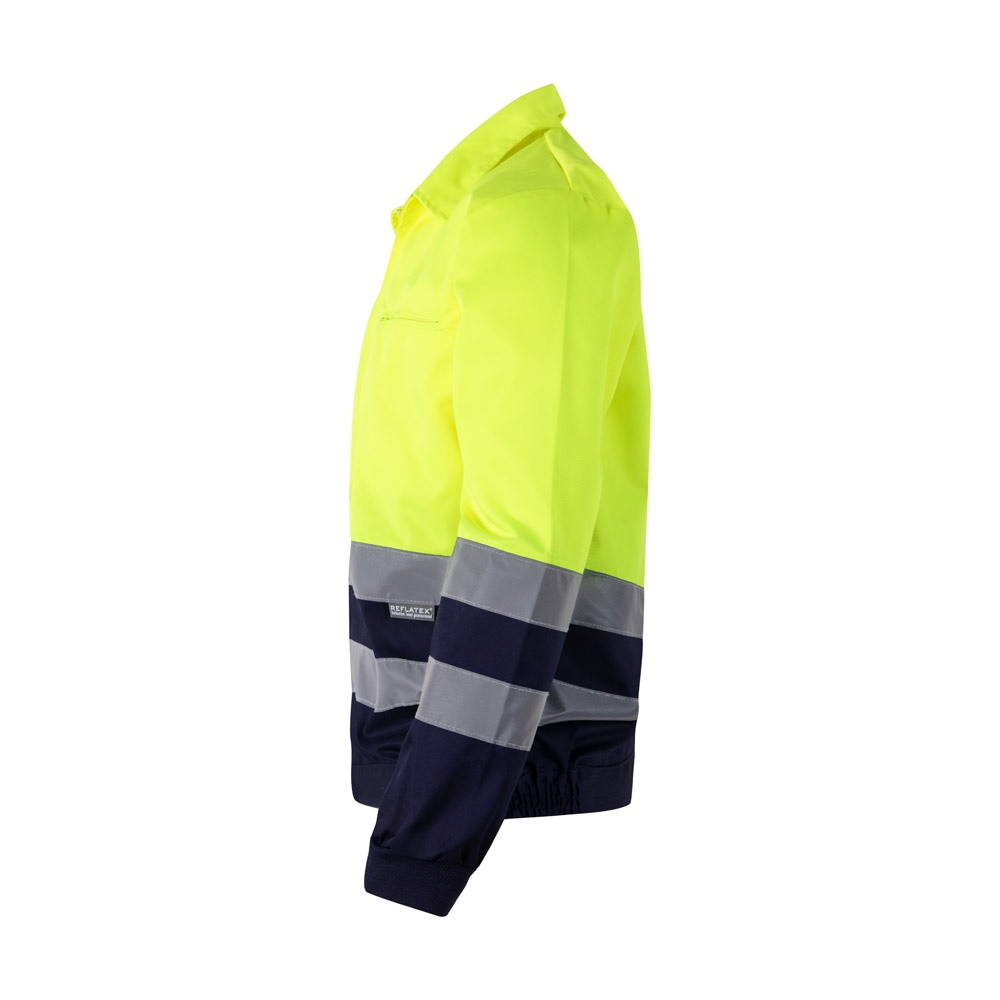 VL NEPTUNE. Δίχρωμη ζακέτα twill (210g/m²) από πολυεστέρα (80%) και βαμβάκι (20%)