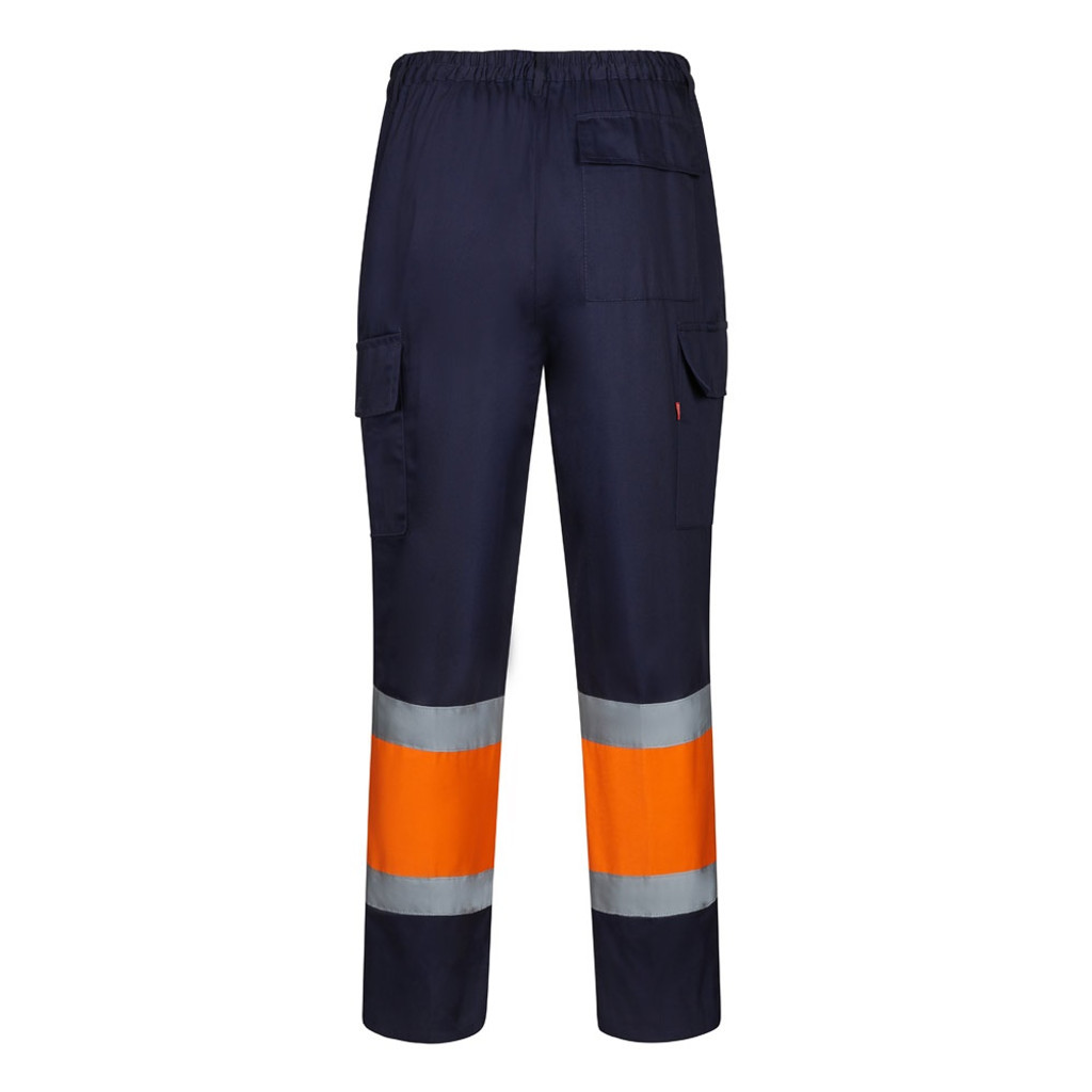 VL ARTEMIS. Δίχρωμο παντελόνι, από twill (190g/m²), από βαμβάκι (20%) και πολυεστέρα (80%)