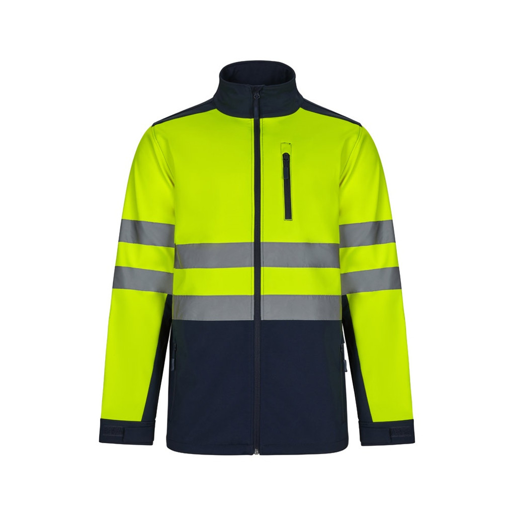 VL HESTIA LARGE. Δίχρωμη ζακέτα από soft shell (280g/m²), με επένδυση από fleece και μεμβράνη TPU, από πολυεστέρα (96%) και ελαστάνη (4%)