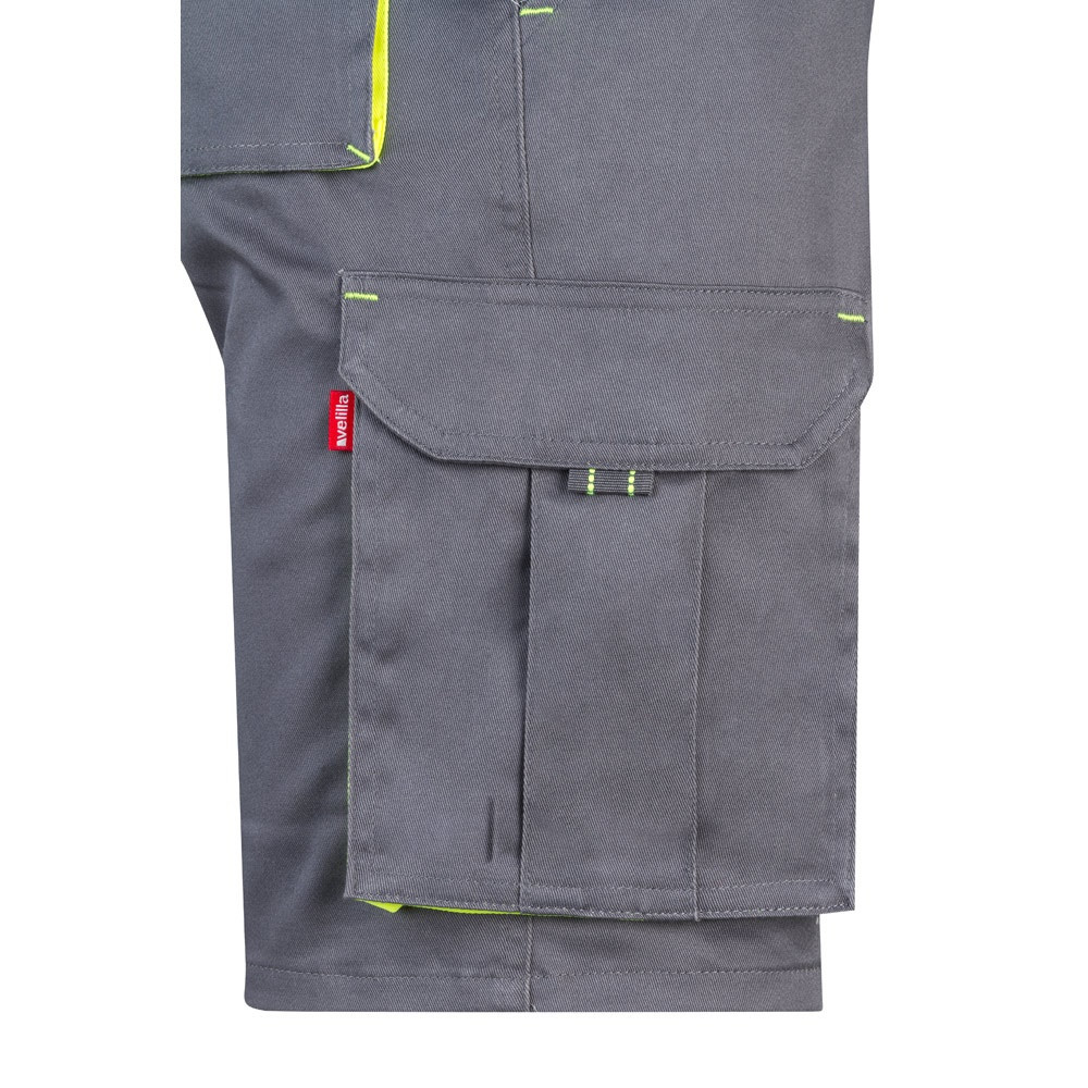 VL HEMERA. Διχρωμία, stretch βερμούδα με πολλαπλές τσέπες (240g/m²), από βαμβάκι (46%), EME (38%) και πολυεστέρα (16%)