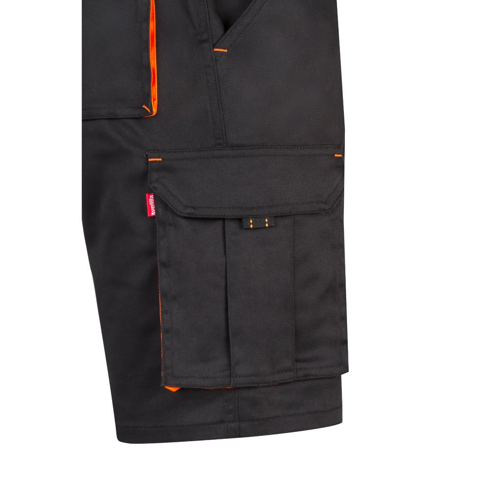 VL HEMERA. Διχρωμία, stretch βερμούδα με πολλαπλές τσέπες (240g/m²), από βαμβάκι (46%), EME (38%) και πολυεστέρα (16%)