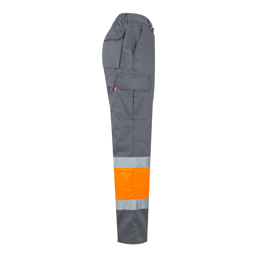 VL ATHENA. Δίχρωμο παντελόνι twill (210g/m²), με επένδυση, πολλές τσέπες, από βαμβάκι (20%) και πολυεστέρα (80%)