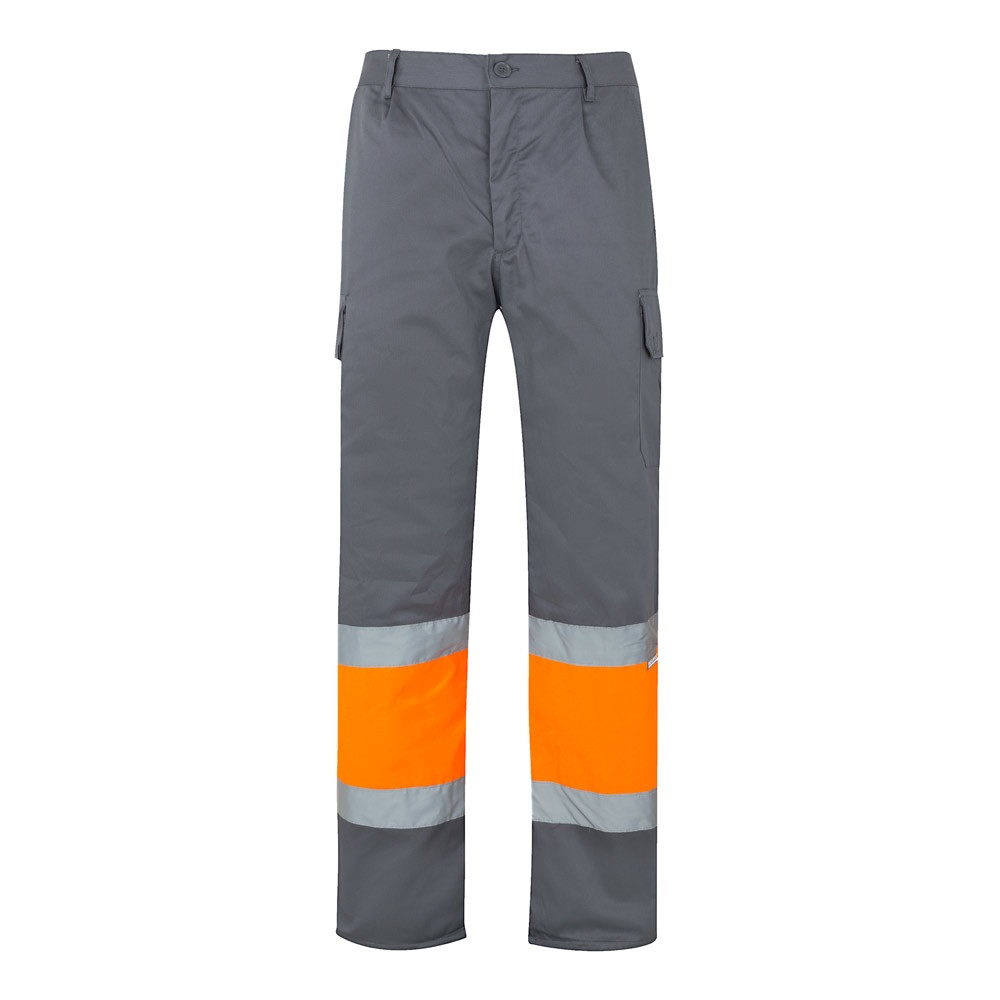 VL ATHENA. Δίχρωμο παντελόνι twill (210g/m²), με επένδυση, πολλές τσέπες, από βαμβάκι (20%) και πολυεστέρα (80%)