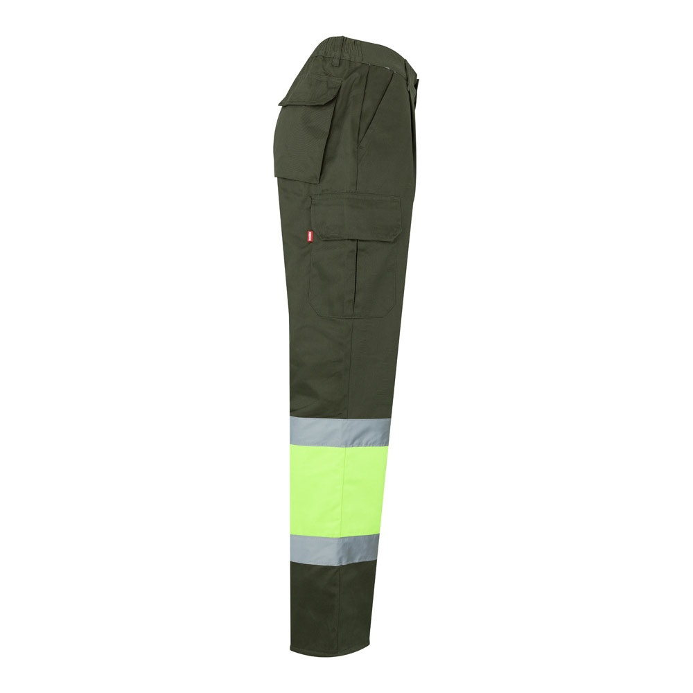 VL ATHENA. Δίχρωμο παντελόνι twill (210g/m²), με επένδυση, πολλές τσέπες, από βαμβάκι (20%) και πολυεστέρα (80%)