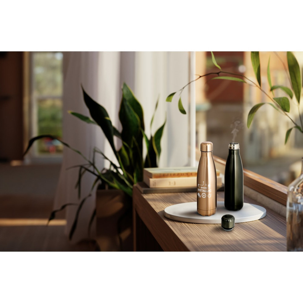 SHOW METALLIC. Μπουκάλι από ανοξείδωτο ατσάλι με ματ μεταλλικό φινίρισμα 510 ml