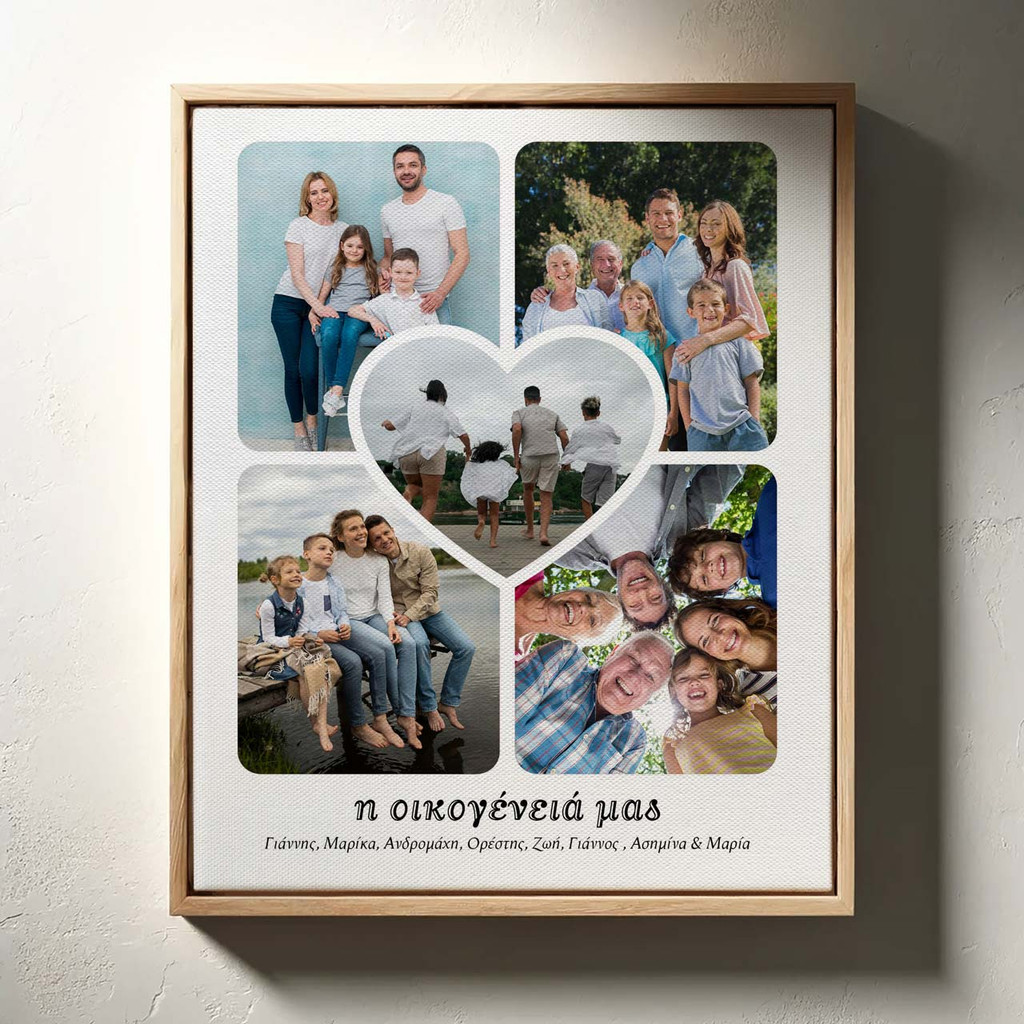 Πίνακας σε Καμβά Family moments