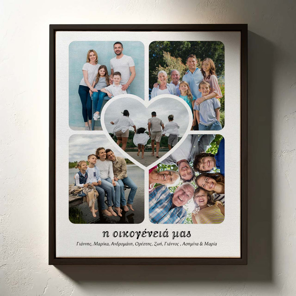 Πίνακας σε Καμβά Family moments