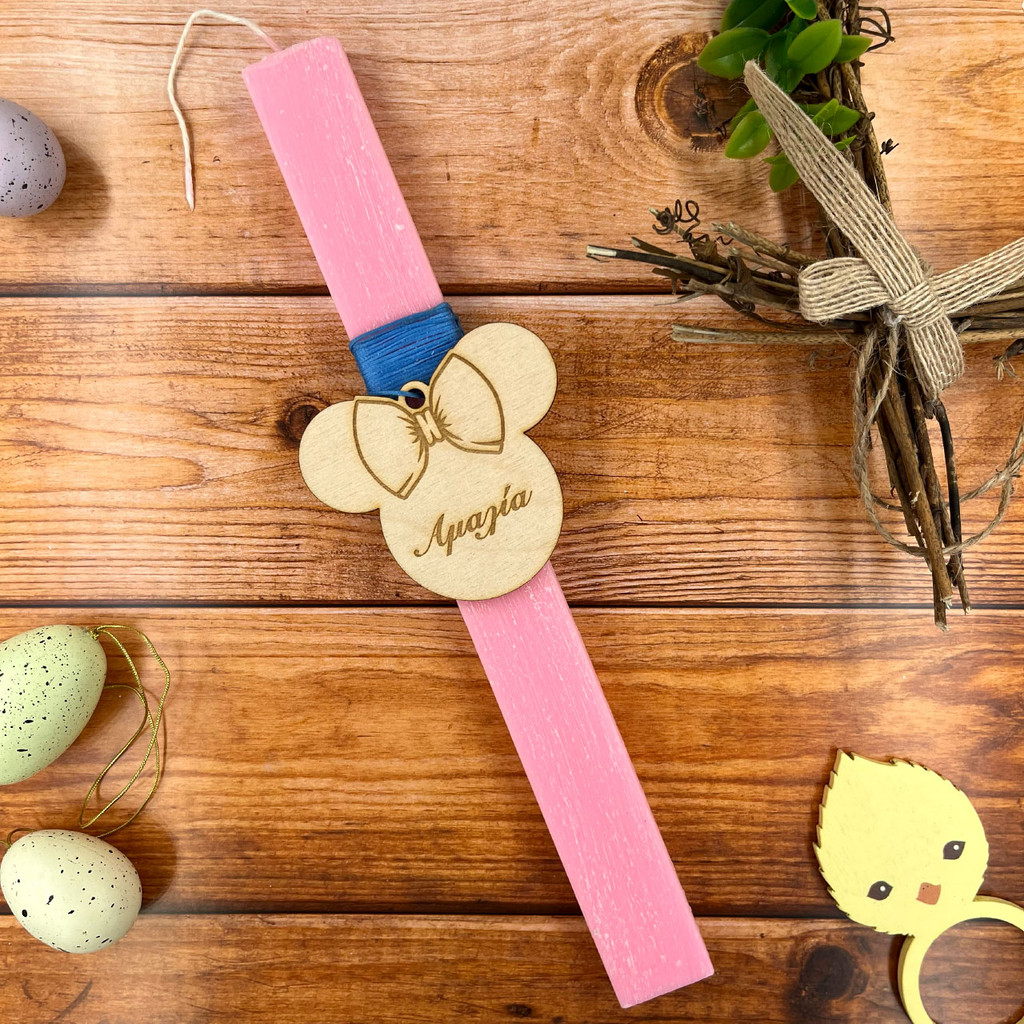 Λαμπάδα Wooden Minnie