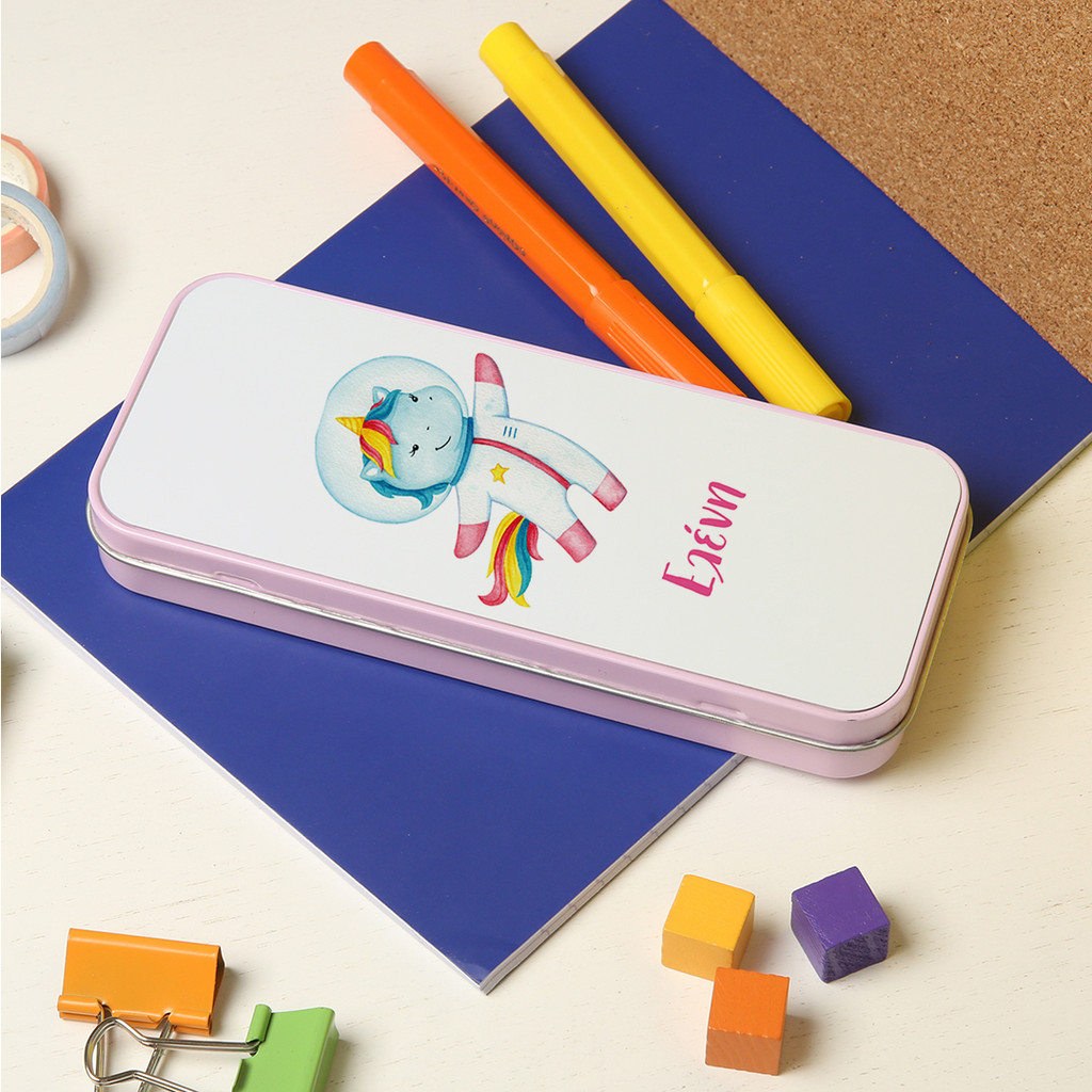 Κασετίνα Μεταλλική Unicorn Astronaut