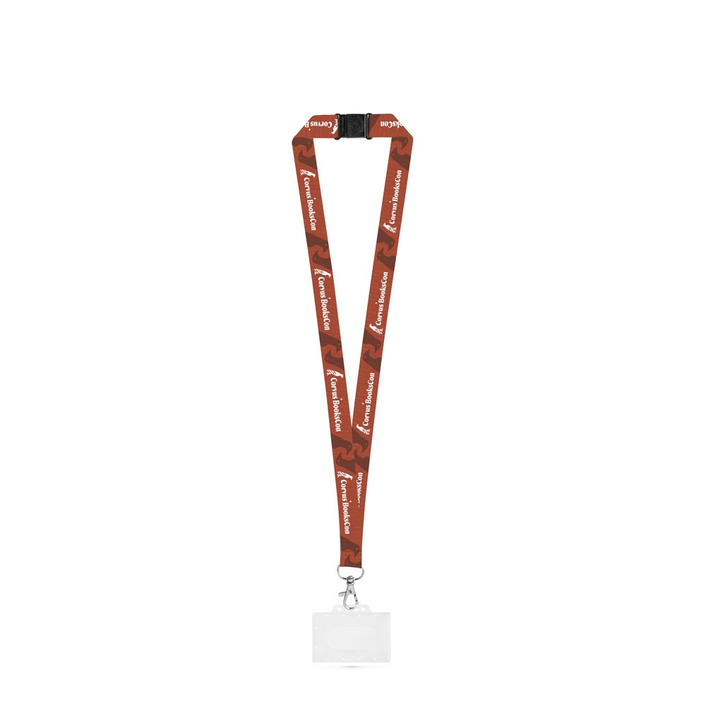 CARLISLE. ΣΕΤ Κορδόνι SUBLIMATION Long II (20 mm) με καραμπίνερ σκανδάλης 20 mm, κούμπωμα ασφαλείας και άκαμπτη θήκη σήματος/κάρτας 91 x 68 mm